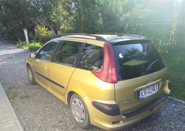 Peugeot 206 cena 2500 przebieg: 250000, rok produkcji 2002 z Różan małe 16